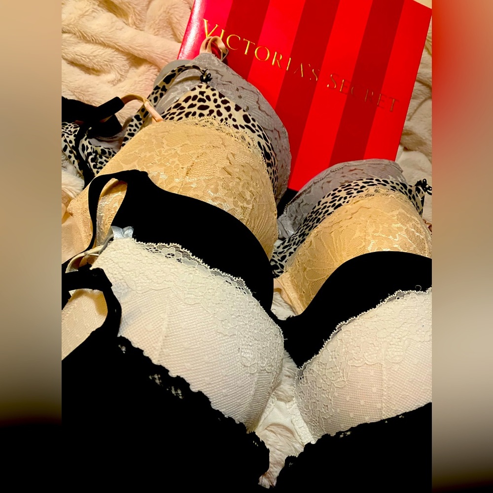 6 VS Bras 3 Maidenform (38C) NINE TOTAL